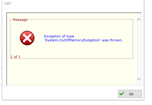 Advanced Security Error message